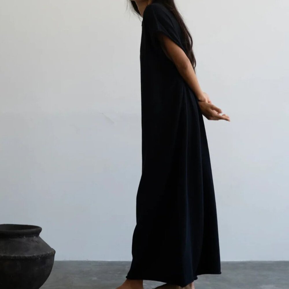 NWT avy & co ione knit sack dress black one size